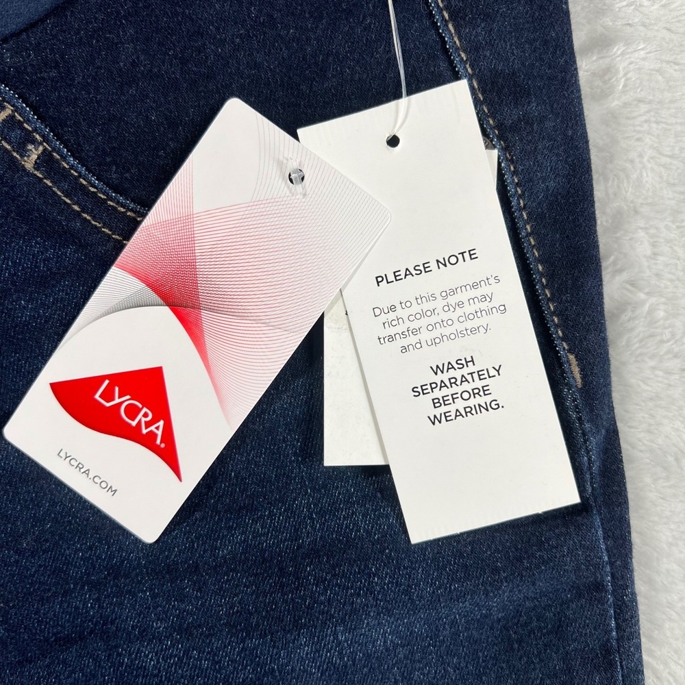 Indigo Blue Womens Maternity Skinny Jeans Dark Wash Full Belly Panel Size Small - Picture 8 of 12